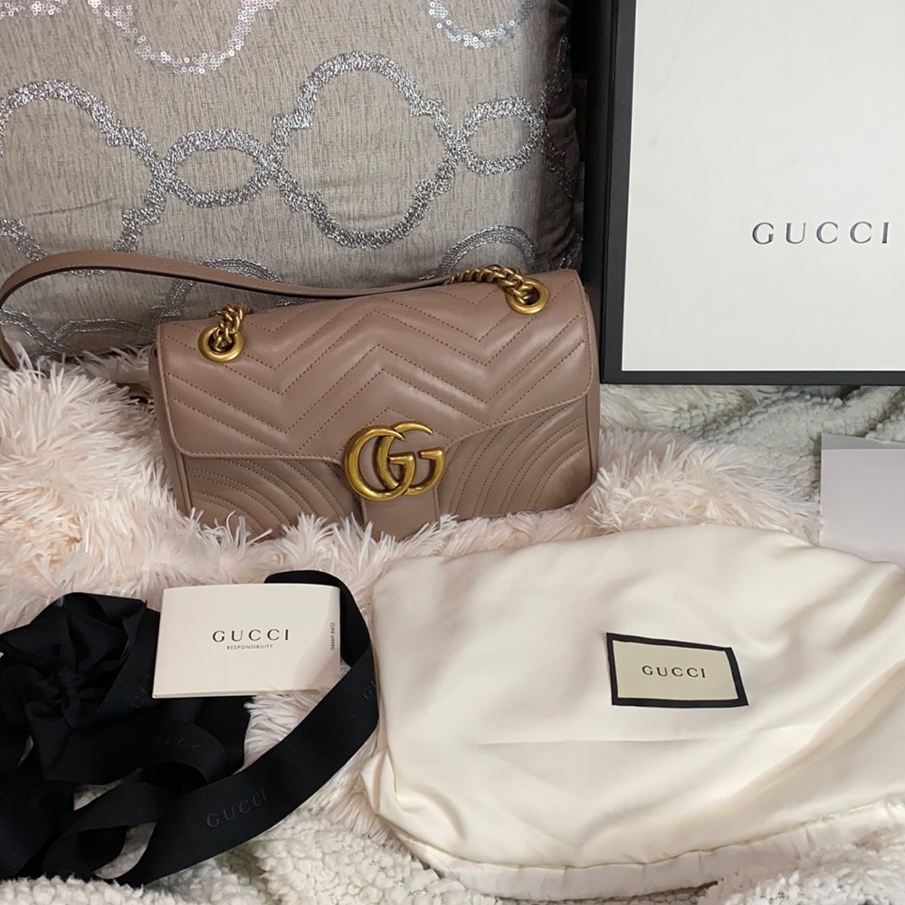 Gucci Marmont in Dusty Rose